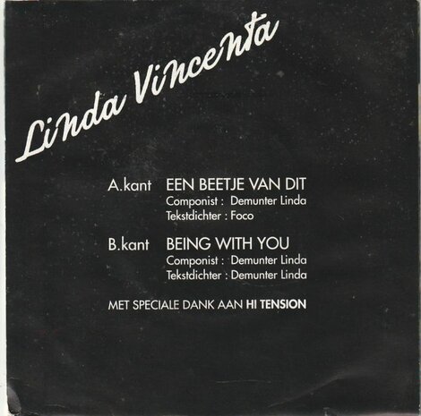 Linda Vincenta - Een Beetje Van Dit En Een Beetje Van Dat + Being With You (Vinylsingle)