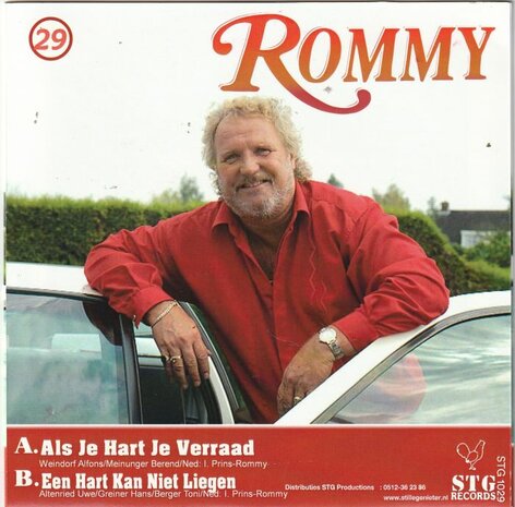 Rommy - Als je hart je verraad + Een hart kan niet liegen (Vinylsingle)