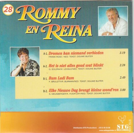 Rommy en Reina - Dromen kan niemand verbieden (EP) (Vinylsingle)