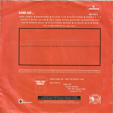 Band Aid II - Do they know it's christmas time + (instr.) (Vinylsingle)