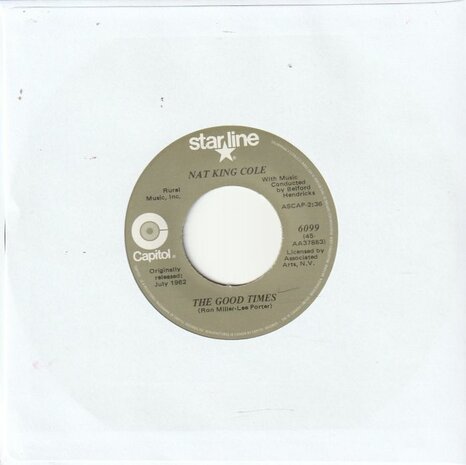 Nat King Cole - Ramblin'  Rose + The good times (Vinylsingle)