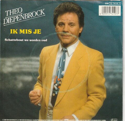 Theo Diepenbrock - Ik mis je + Schattebout we worden oud (Vinylsingle)