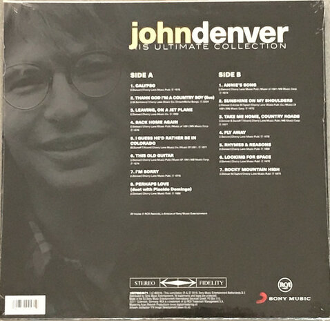 JOHN DENVER - HIS ULTIMATE COLECTION (Vinyl LP)