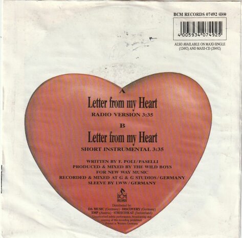 Steve Allen - Letter from my heart + (instr.) (Vinylsingle)