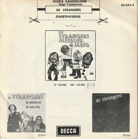 Strangers - Schele Vanderlinde + Zweetpateekes (Vinylsingle)