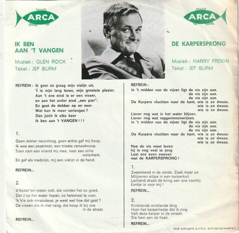 Jef Burm - Ik Ben Aan 'T Vangen + De Karpersprong (Vinylsingle)