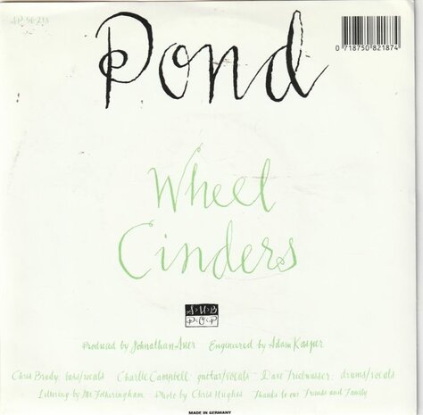Pond - Wheel + Cinders (Vinylsingle)