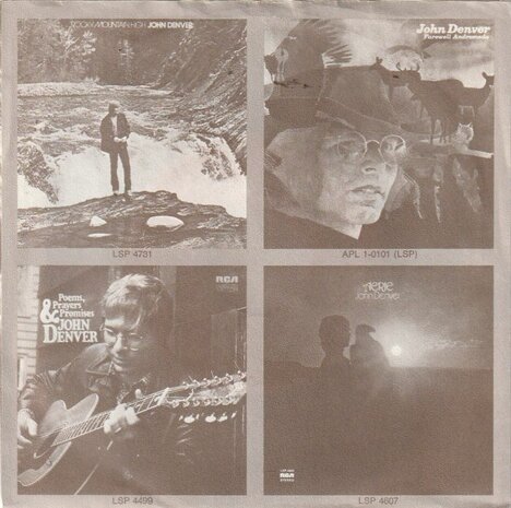 John Denver - I'd Rather Be A Cowboy + Sunshine On My Shoulders (Vinylsingle)