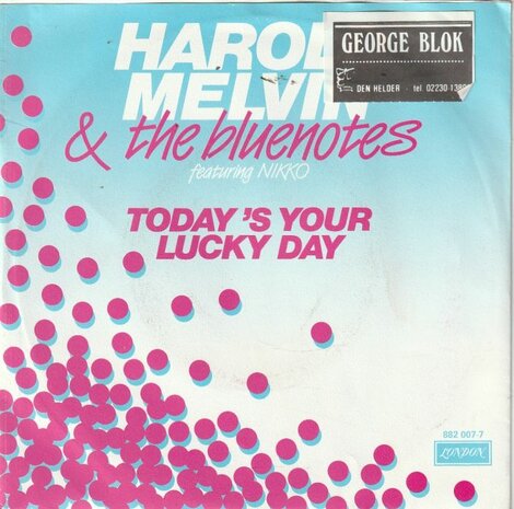 Harold Melvin - Today's Your Lucky Day + (Instrumental) (Vinylsingle)