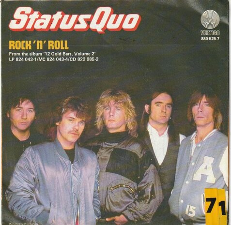 Status Quo - Rock 'n' roll + No contract (Vinylsingle)