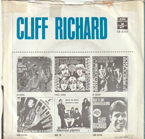 Cliff Richard - I'll Love You Forever Today + Girl You'll Be A Woman Soon (Vinylsingle)