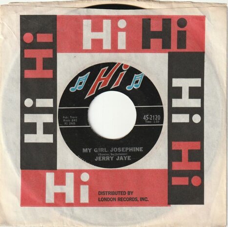 Jerry Jaye - My girl Josephine + Five miles from home (Vinylsingle)
