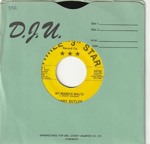 Larry Butler - My Mama's Waltz + His Horse Is Whiskey (Vinylsingle)