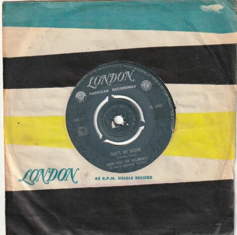 Dion & the Belmonts - That's my desire + Where Or When (Vinylsingle)