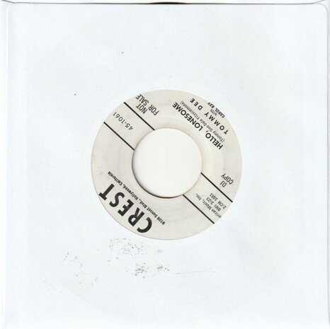 Tommy Dee - The Chair + Hello, Lonesome (Vinylsingle)