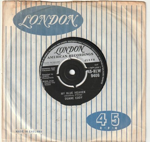 Duane Eddy - My blue heaven + Drivin' home (Vinylsingle)