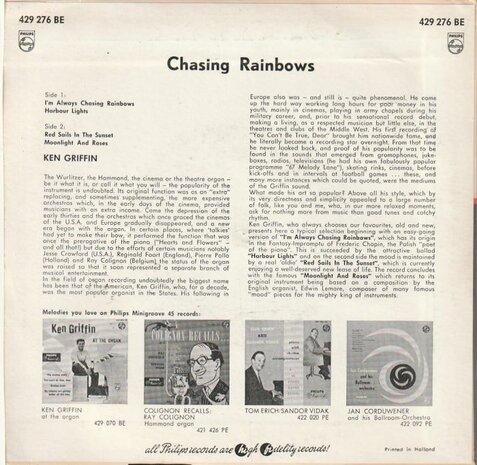 Ken Griffin - Chasing Rainbows (EP) (Vinylsingle)