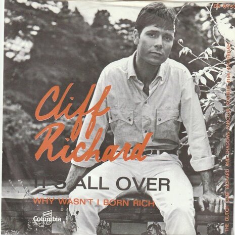 Cliff Richard - It's all over + Why wasn't I born rich (Vinylsingle)