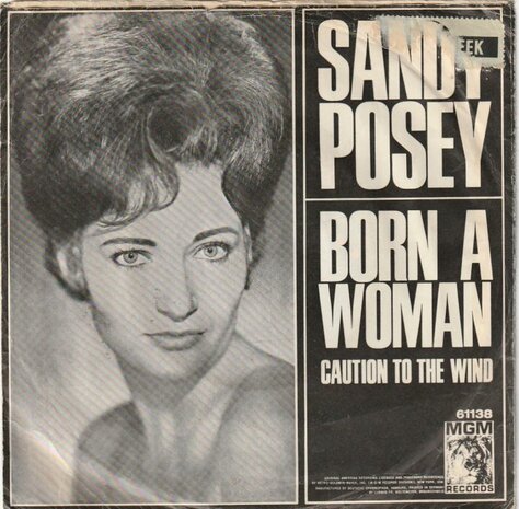 Sandy Posey - Born a woman + Blue is my best color (Vinylsingle)