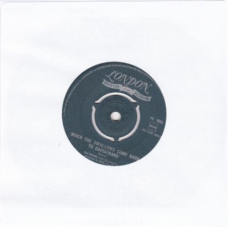 Pat Boone - April love + When the swallows come back (Vinylsingle)