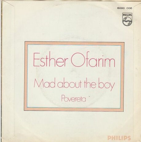 Esther Ofarim - Mad About The Boy + Poverta (Vinylsingle)