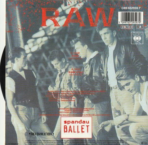 Spandau Ballet - Raw + Raw (flip) (Vinylsingle)