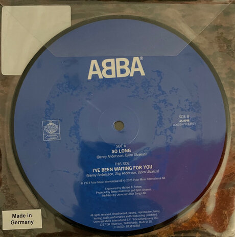 Abba - So Long + I'ver Been Waiting For You (Vinylsingle)
