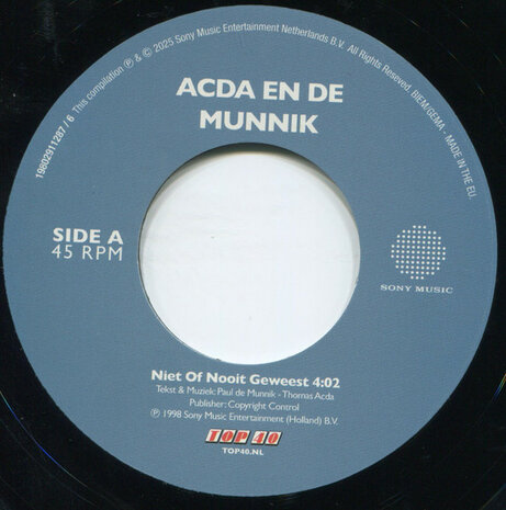Acda & De Munnik - Niet Of Nooit Geweest + Henk (live) (Vinylsingle)