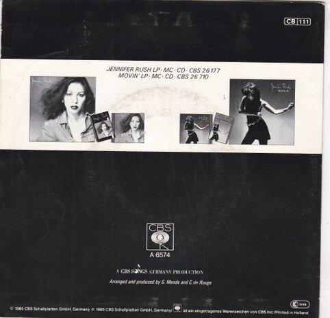 Jennifer Rush - Destiny + The right time has come now (Vinylsingle)