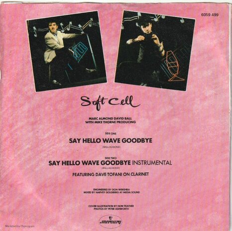 Soft Cell - Say hello wave goodbye + (instr.) (Vinylsingle)