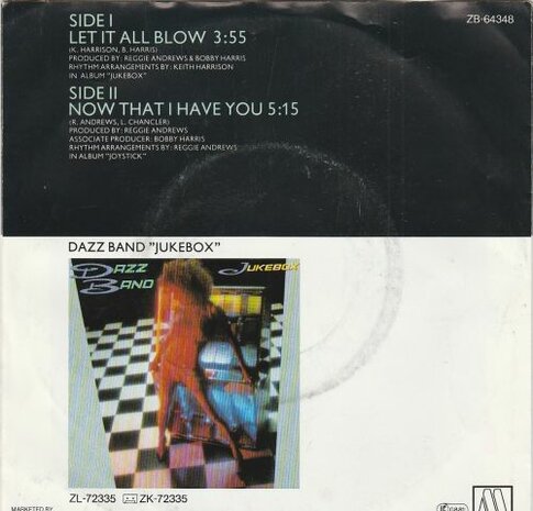 Dazz band - Let it all blow + Now that I have you (Vinylsingle)