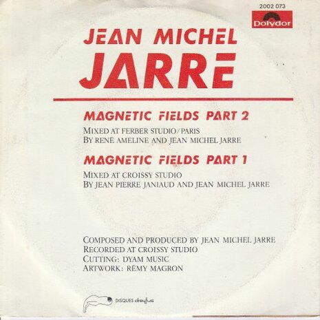 Jean Michel Jarre - Magnetic fields part 2 + Magnetic. Part 1 (Vinylsingle)