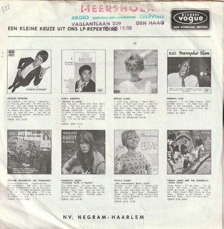 Petula Clark - This is my song + The show is over (Vinylsingle)