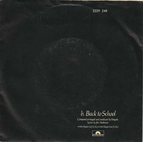 Jon & Vangelis - I'll find my way home + Back to school (Vinylsingle)