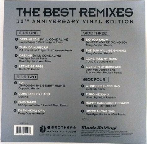 2 BROTHERS ON THE 4TH FLOOR - BEST REMIXES -COLOURED (Vinylsingle)