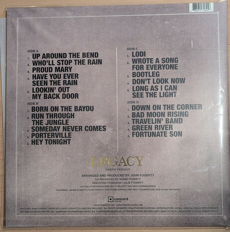 JOHN FOGERTY - LEGACY -COLOURED- (Vinyl LP)