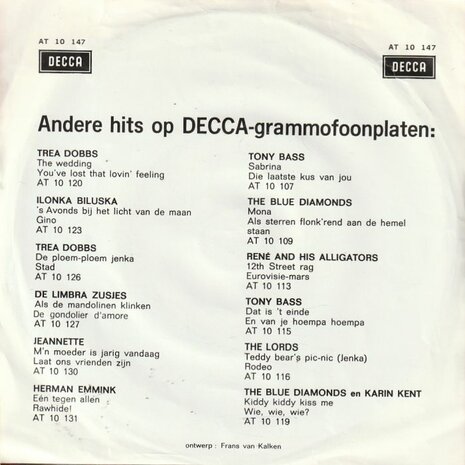 Ria Valk - Fernando, Alfredo en Jose + De zon lacht naar mij (Vinylsingle)