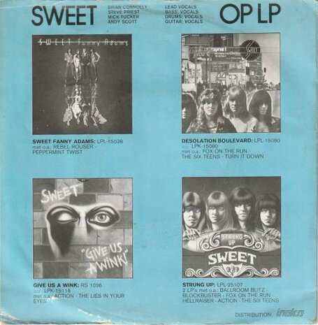 Sweet - Lost angels + Funk it up (Vinylsingle)