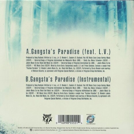 Coolio - Gangsta's Paradise + (instr.) (Vinylsingle)