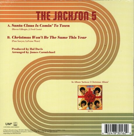 Jasckson 5 - Santa Claus Is Comin' To Town + Christmas Won't Be The Sane This Year (Vinylsingle)