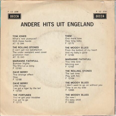 Dave Berry - I'm gonna take you there + Just don't know (Vinylsingle)