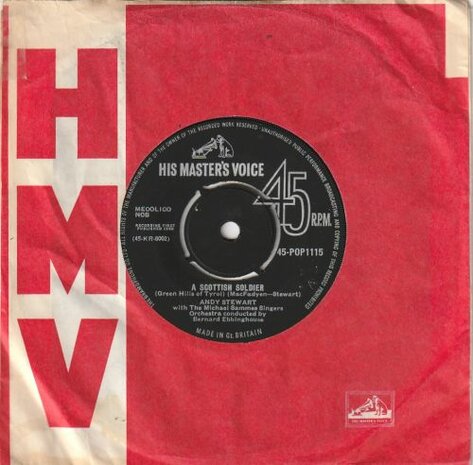 Andy Stewart - A scottish soldier + The muckin' o' Geordie's Byre (Vinylsingle)
