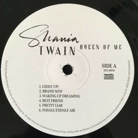 SHANIA TWAIN - QUEEN OF ME (Vinyl LP)