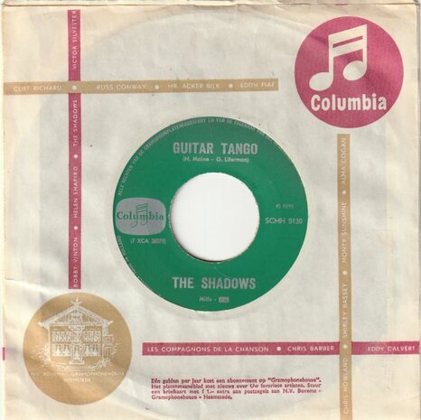 Shadows - Guitar Tango + Nivram (Vinylsingle)