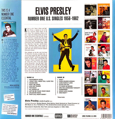 ELVIS PRESLEY - NUMBER ONE U.S. SINGLESD - (Vinyl LP)