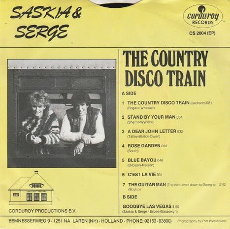 Saskia & Serge - Country disco train + Goodbye Las Vegas (Vinylsingle)