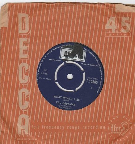Val Doonican - What Would I Be + Gentle Mary (Vinylsingle)