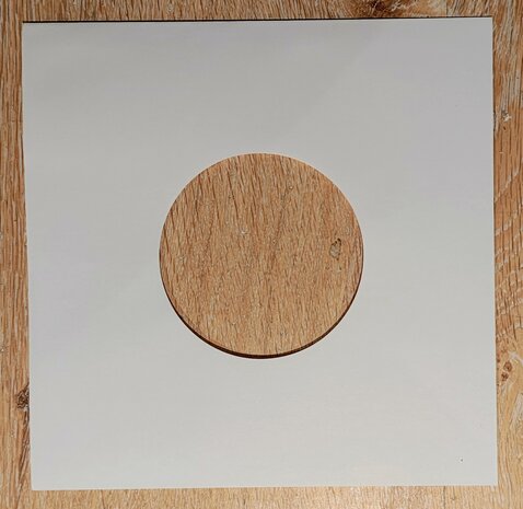 100 stuks Wit Papieren Hoezen voor vinylsingles (High Quality) -  (Vinylaccessoires)