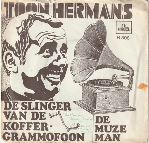 Toon Hermans - De slinger van de koffergrammofoon + De muze man (Vinylsingle)