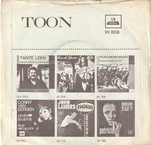 Toon Hermans - De slinger van de koffergrammofoon + De muze man (Vinylsingle)